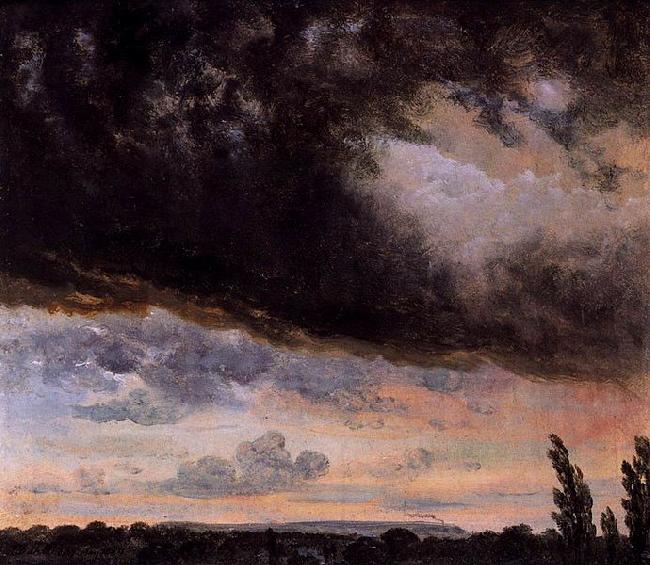 Johan Christian Dahl Cloud Study with Horizon oil painting image